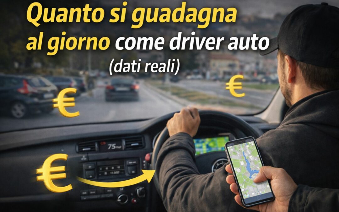 Quanto si guadagna al giorno come driver auto (dati reali)