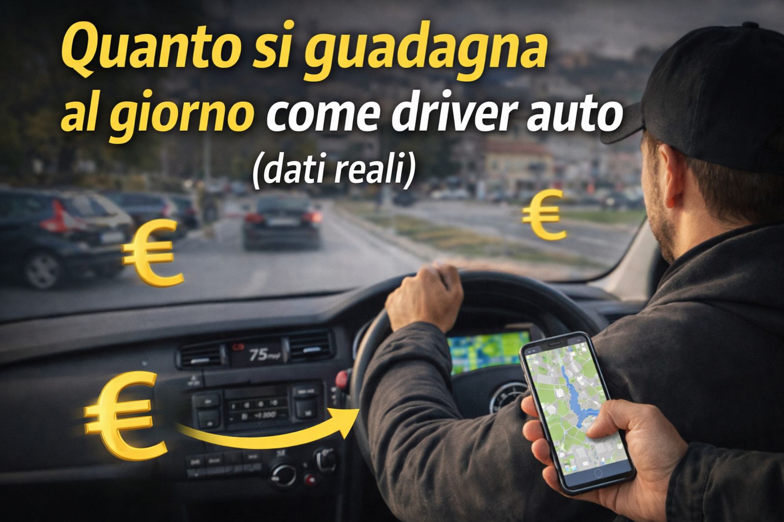 Quanto si guadagna al giorno come driver auto (dati reali)