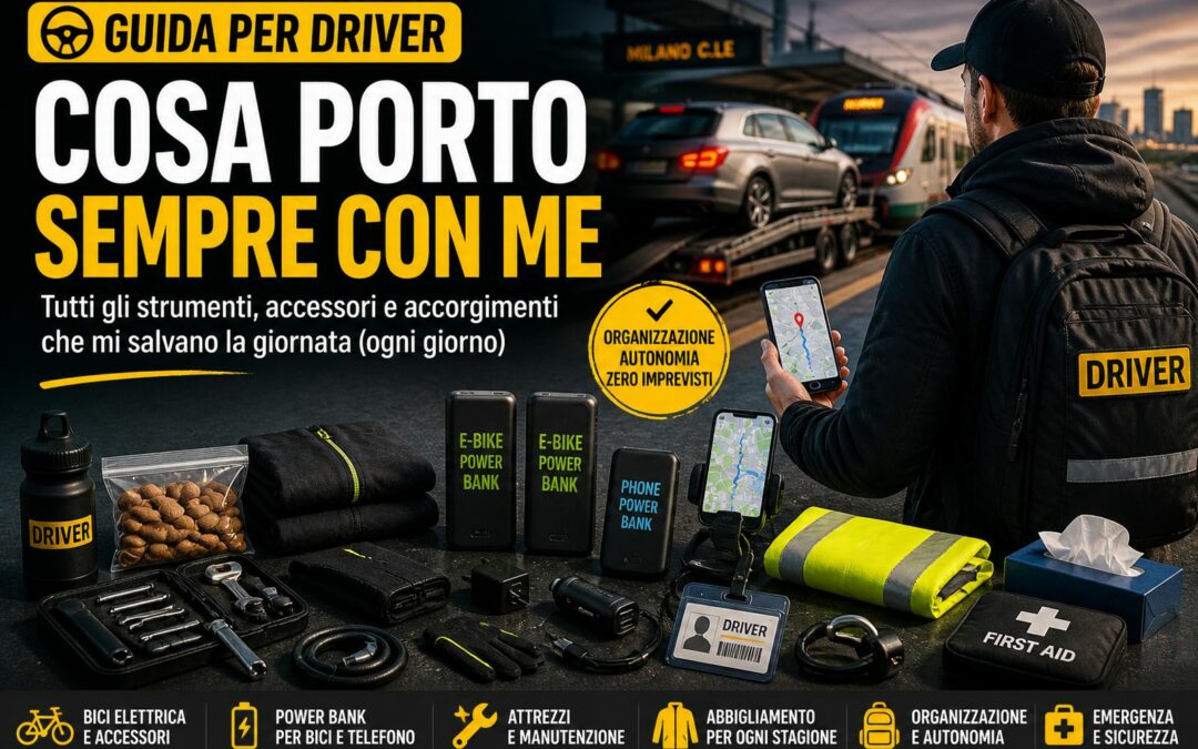 Cosa porto sempre con me come driver (e cosa mi ha salvato più volte)