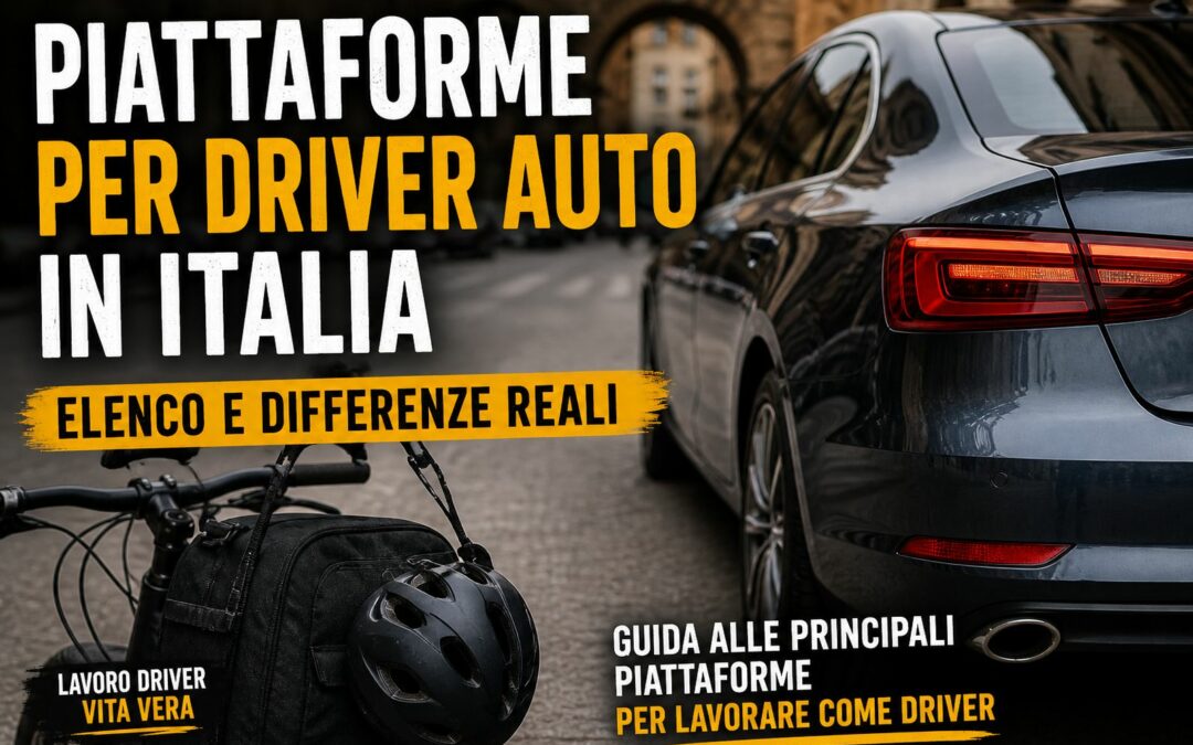 Piattaforme per driver auto in Italia: elenco e differenze reali