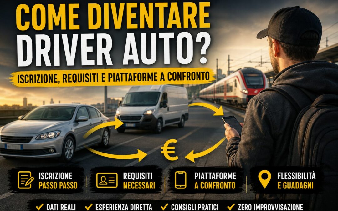 Come diventare driver auto nel 2026: guida completa all’iscrizione